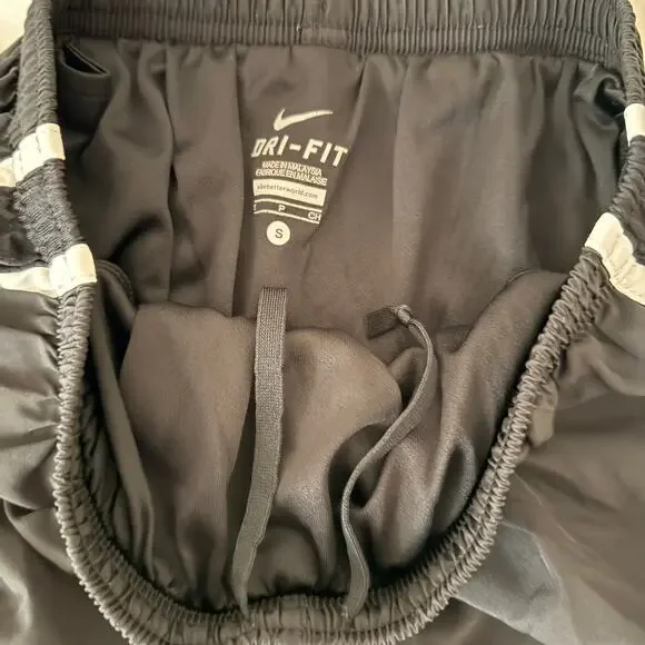 Nike Women’s Running Shorts | Size Small | Black with White Trim | Mesh Panels - Picture 3 of 6